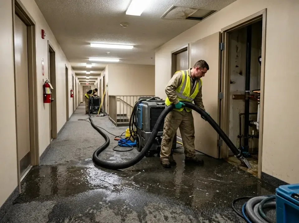 multi-unit-apartment-hallway-f-005 — frequently asked questions, Emergency Burst Pipe Water Extraction & Removal in Gooding,…